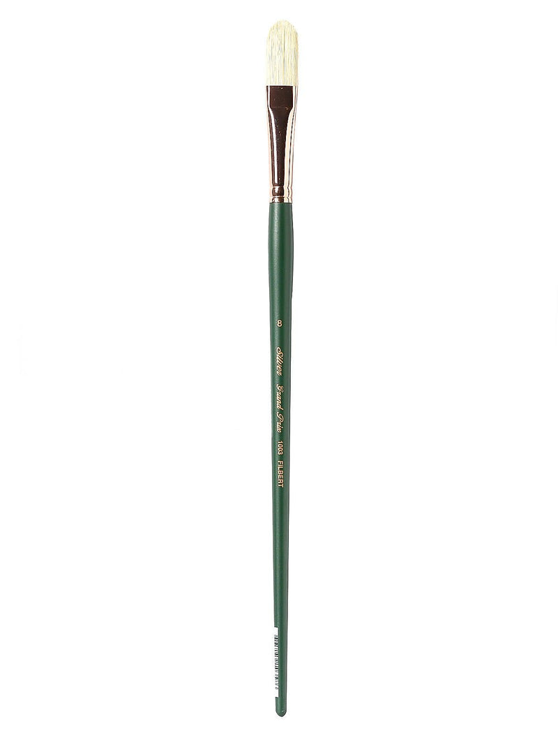 Silver Brush Grand Prix Series 1003 Hog Bristle Brush, 8 Filbert No 1003 (14742)