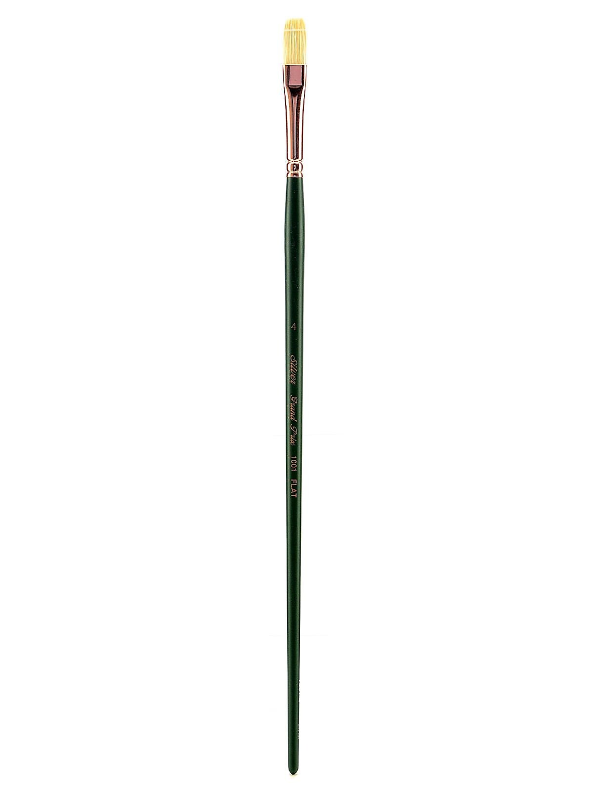 Silver Brush Grand Prix Series 1003 Hog Bristle Brush 4 Flat 1001