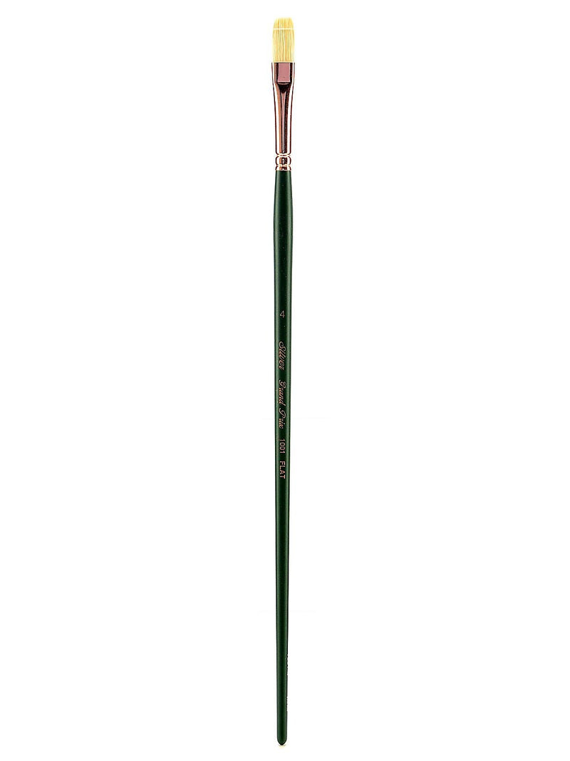 Silver Brush Grand Prix Series 1003 Hog Bristle Brush 4 Flat 1001