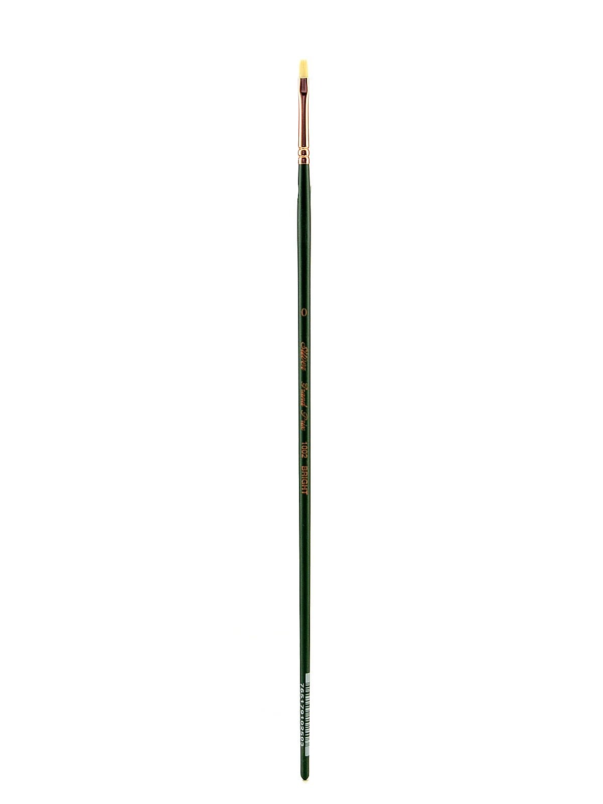 Silver Brush Grand Prix Series 1003 Hog Bristle Brush 0 Bright 1002
