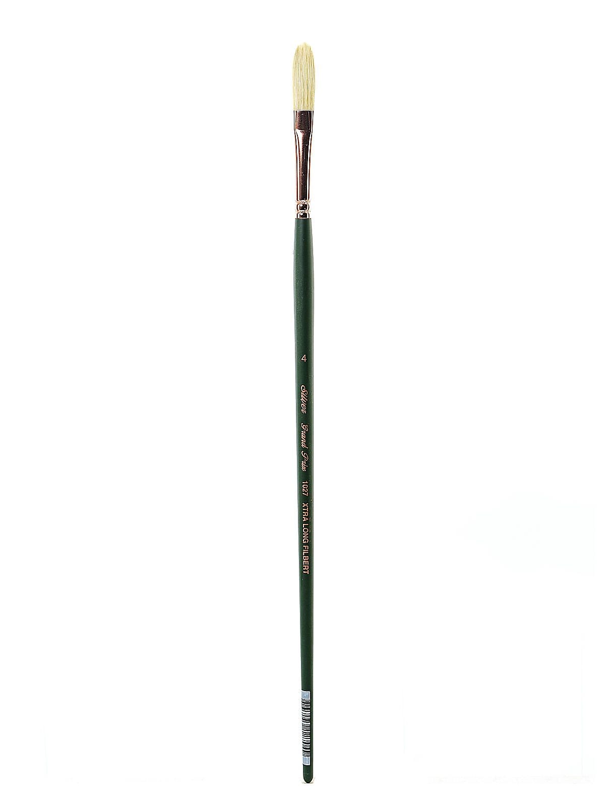 Silver Brush Grand Prix Series 1003 Hog Bristle Brush 4 Filbert Extra-Long 1027