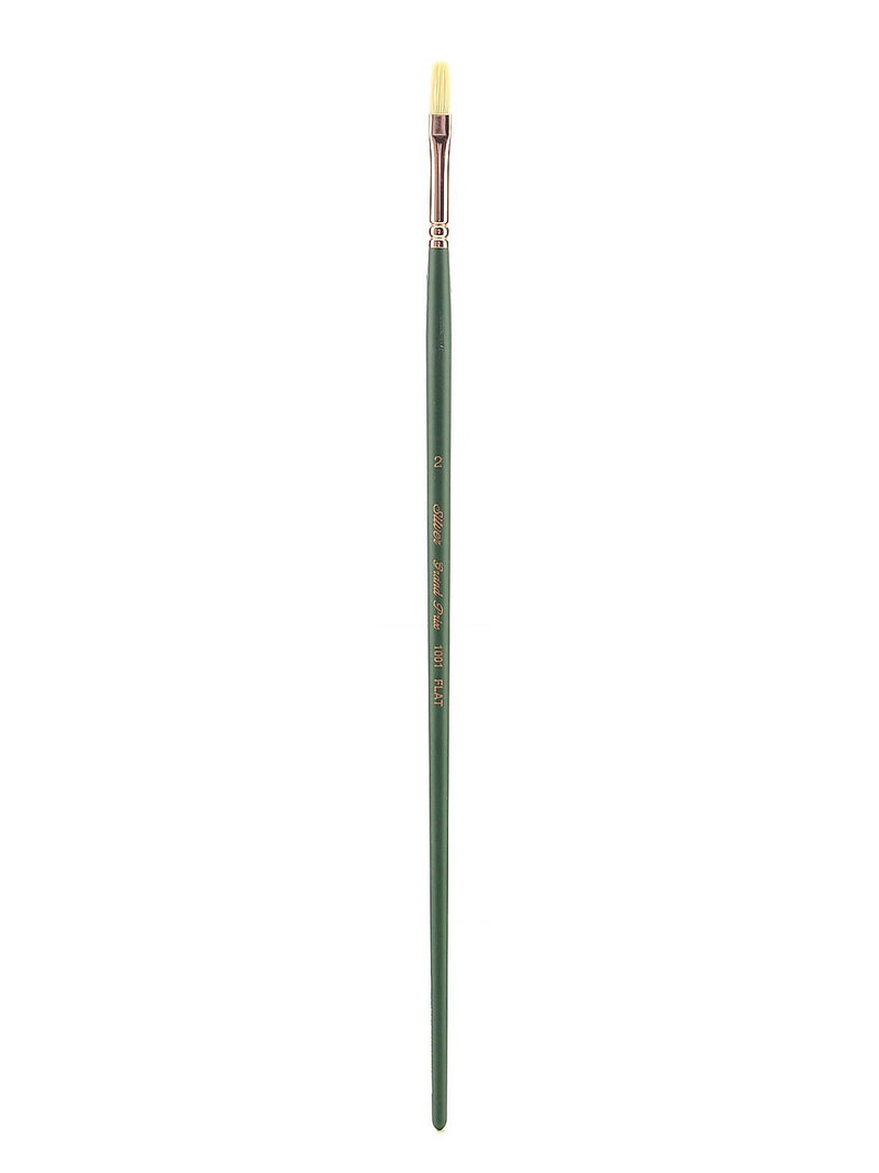 Silver Brush Grand Prix Series 1003 Hog Bristle Brush 2 Flat 1001