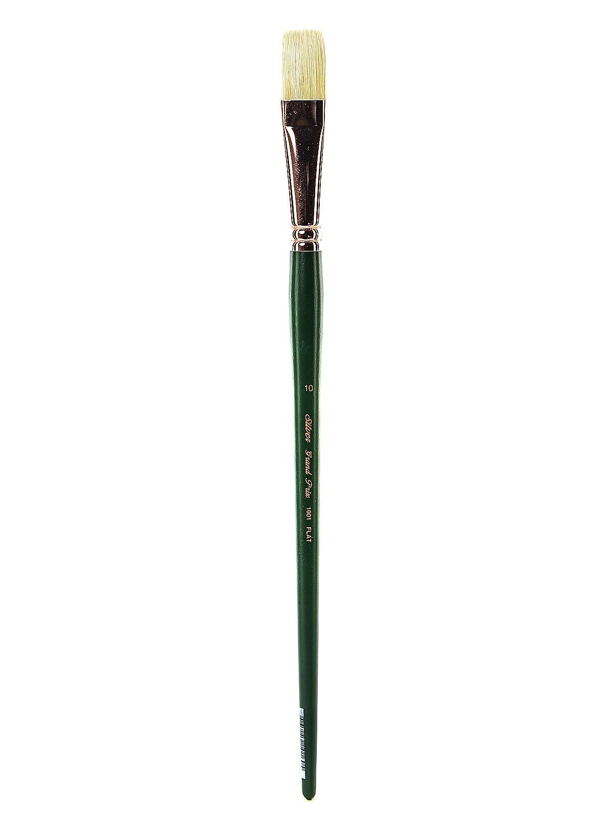 Silver Brush Grand Prix Series-1003 Hog Bristle Brush, 10 Flat No 1001 (78100)