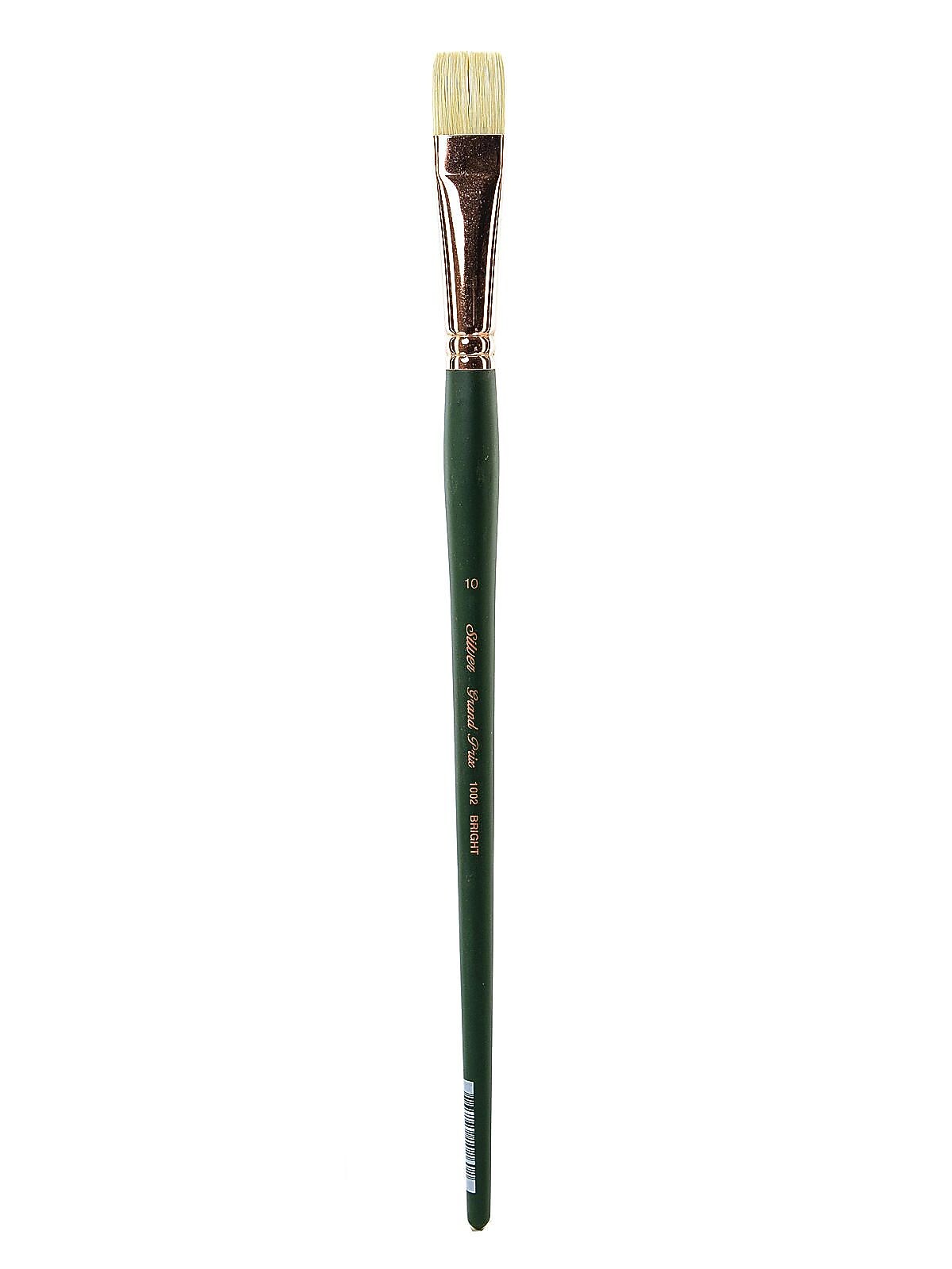 Silver Brush Grand Prix Series-1003 Hog Bristle Brush, 10 Bright No 1002 (85113)