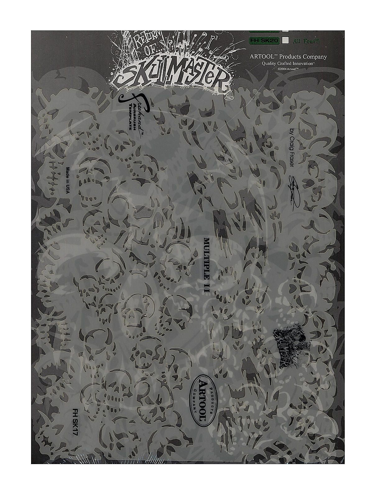 Artool The Return Of Skull Master Freehand Airbrush Templates By Craig Fraser Multiple Ii
