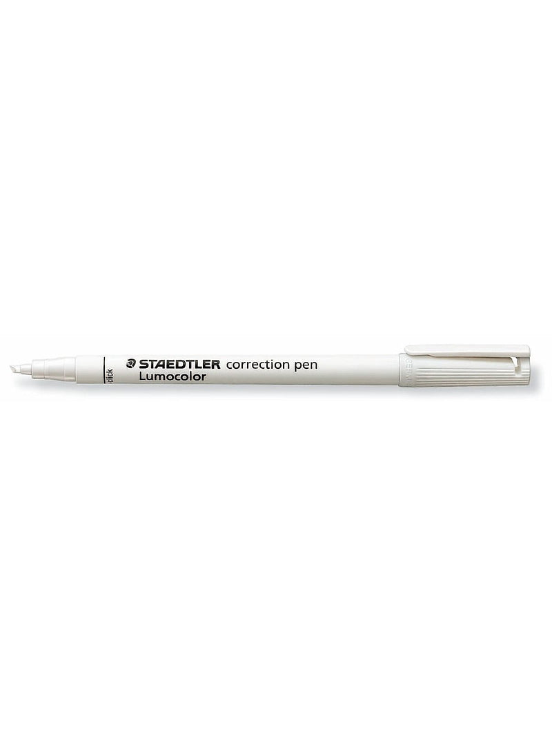 Staedtler Lumocolor Correction Pen, White, 10/Pack (30848-PK10)