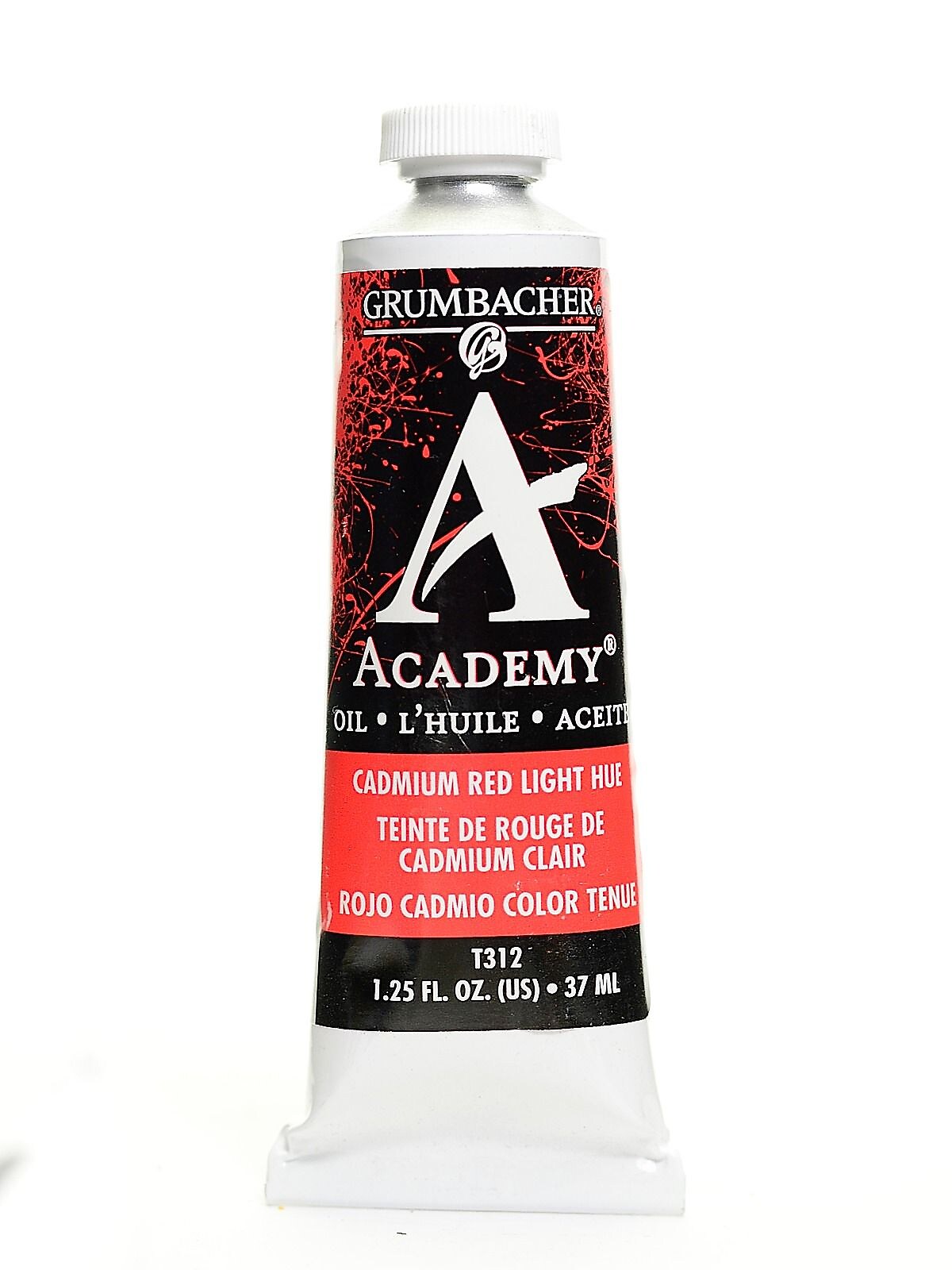 Grumbacher Academy Oil Colors Cadmium Red Light Hue 1.25 Oz. [Pack Of 3]