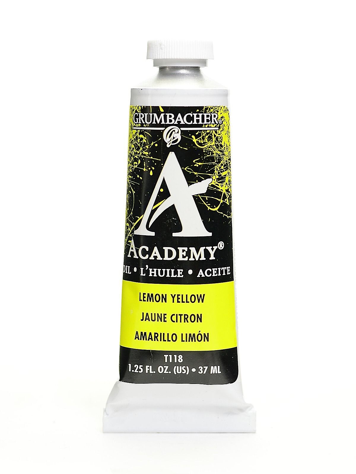 Grumbacher Academy Oil Colors Lemon Yellow 1.25 Oz. [Pack Of 3]