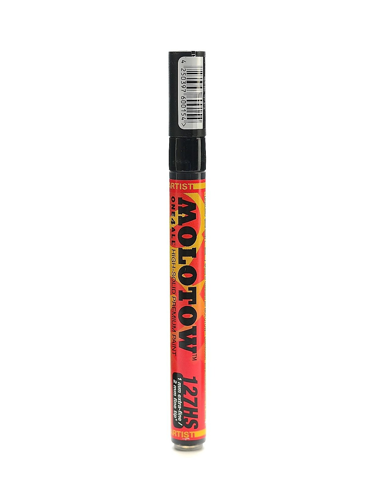 Molotow One4All Acrylic Paint Marker, 2 mm, Signal Black #180 [Pack of 6]