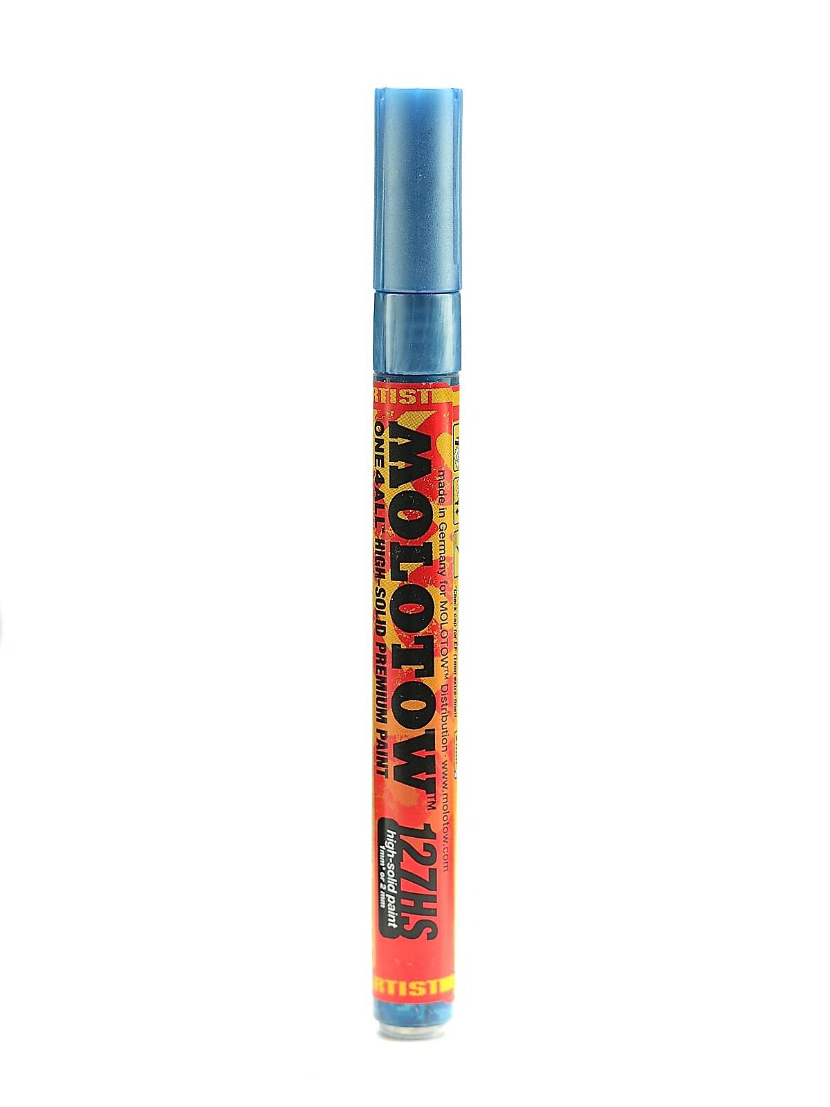 Molotow One4All Acrylic Paint Marker, 2 mm, Metallic Blue #224 [Pack of 6]