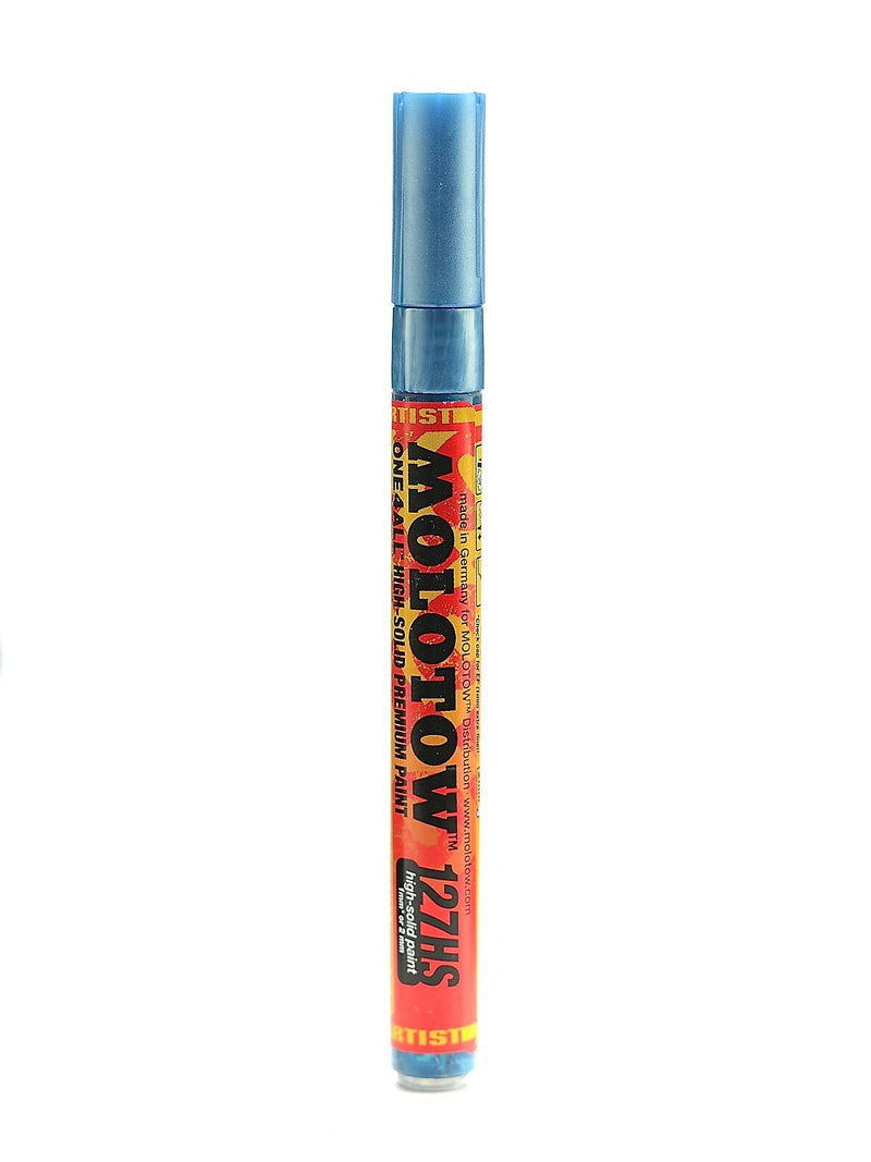 Molotow One4All Acrylic Paint Marker, 2 mm, Metallic Blue #224 [Pack of 6]