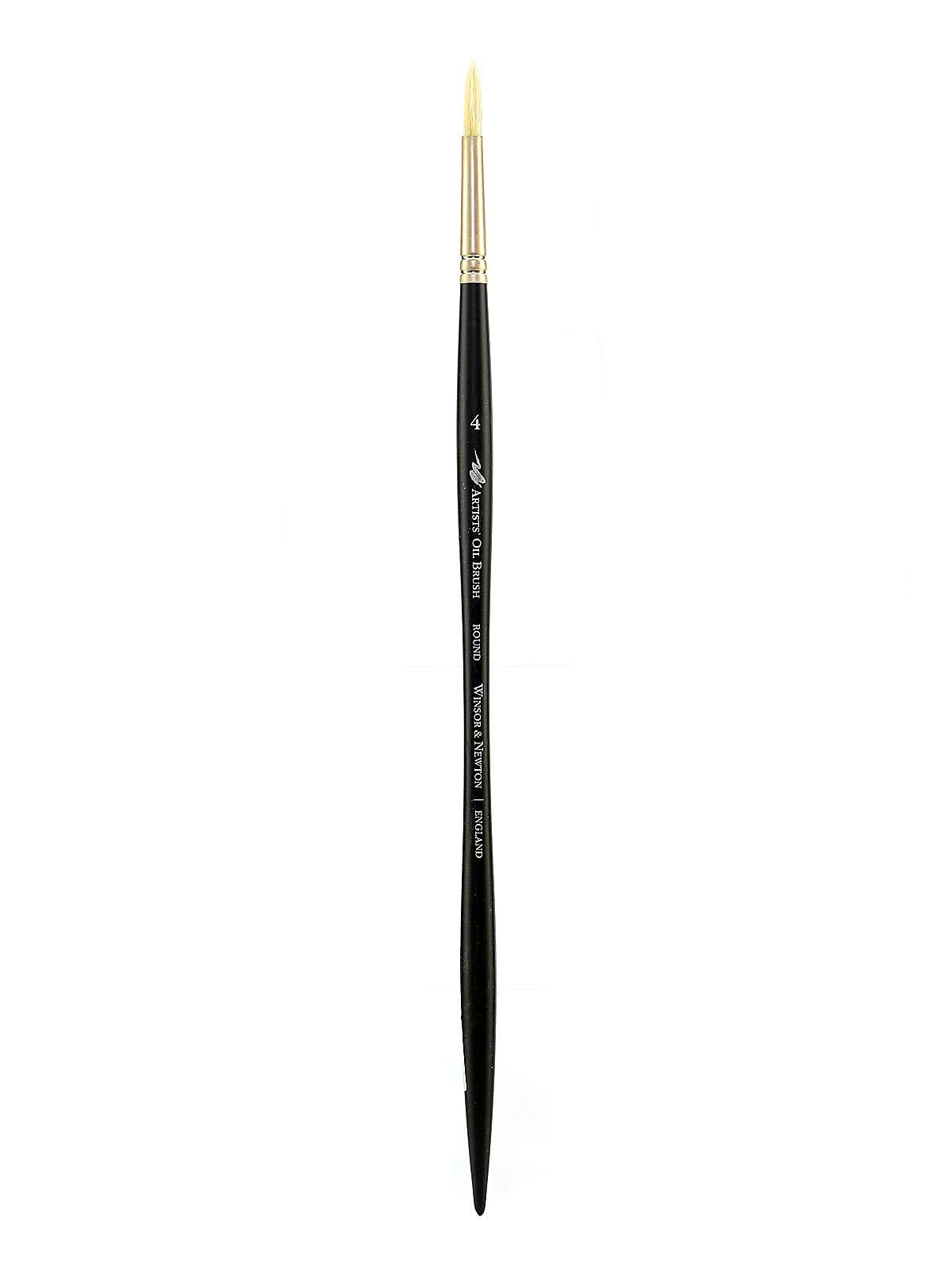 Winsor And Newton Artists' Oil Brushes, 4 Round (13795)