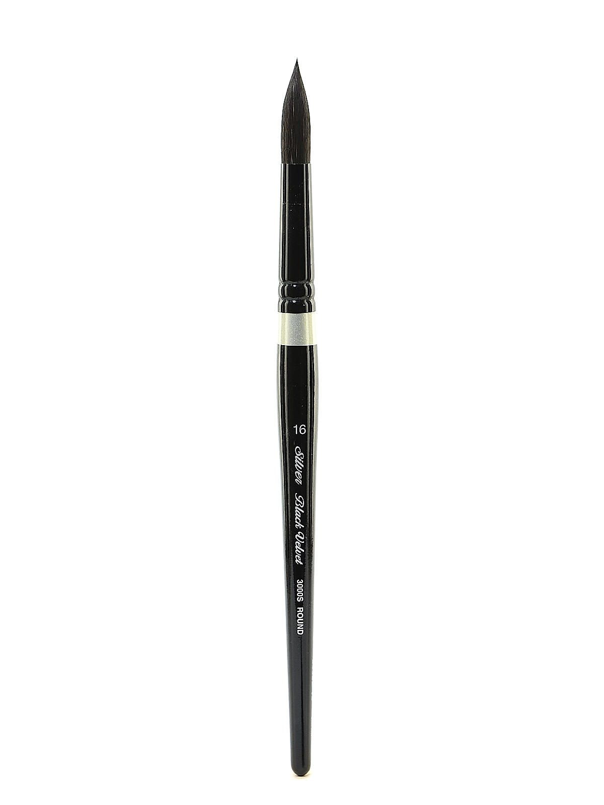 Silver Brush Black Velvet Series Brushes, 16-Round 3000S (14407)