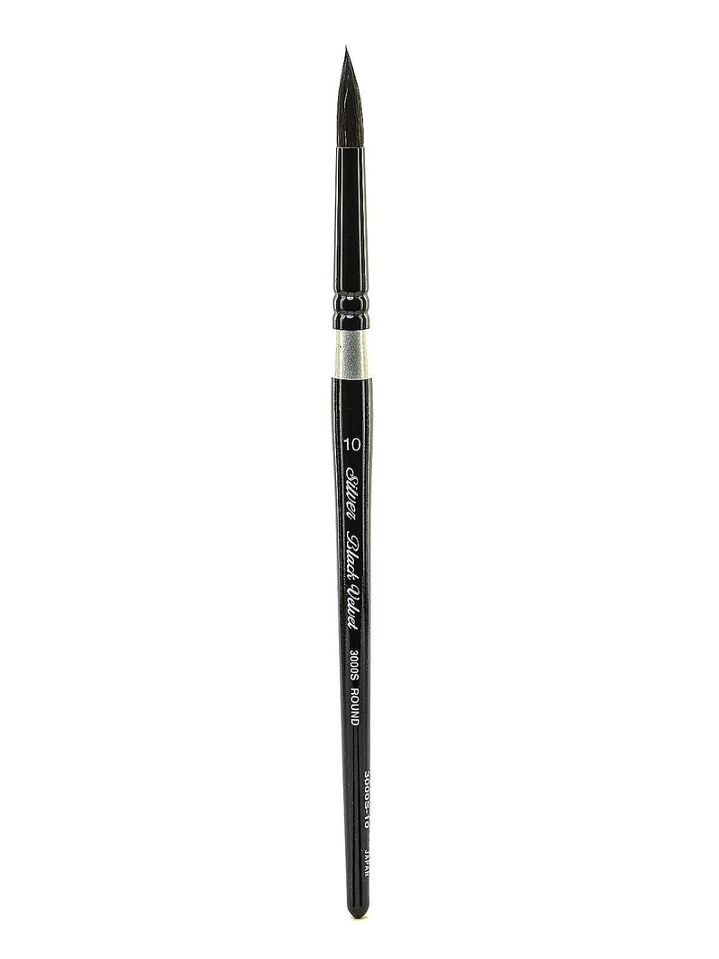 Silver Brush Black Velvet Series Brushes, 10-Round 3000S (18299)