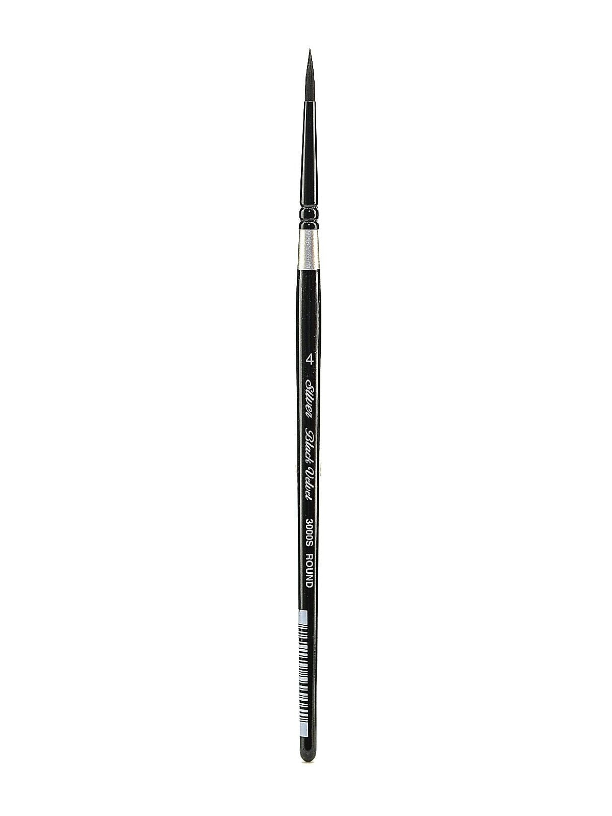 Silver Brush Black Velvet Series Brushes 4 Round 3000S