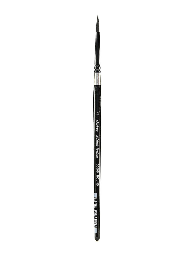 Silver Brush Black Velvet Series Brushes 4 Round 3000S
