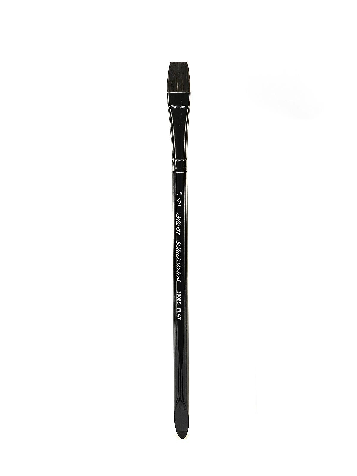 Silver Brush Black Velvet Series Brushes 1/2 In. Square Wash 3008S