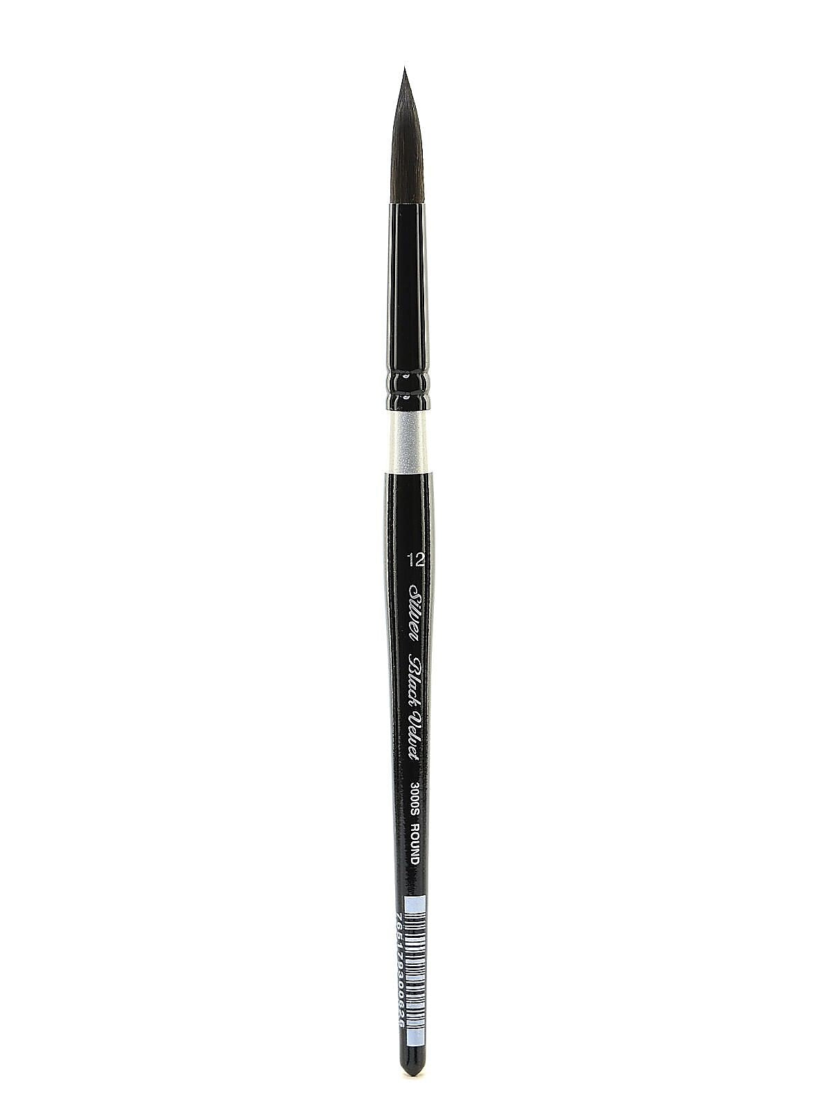Silver Brush Black Velvet Series Brushes 12 Round 3000S