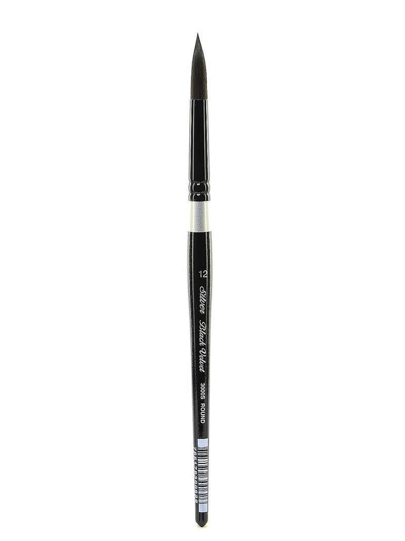 Silver Brush Black Velvet Series Brushes 12 Round 3000S