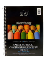 Bienfang 8.5" x 11" Wire Bound Sketch Pad, 100 Sheets/Pad, 3/Pack (68728-PK3)