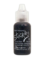 Ranger Stickles Glitter Glue Black Diamond 0.5 Oz. Bottle [Pack Of 6]