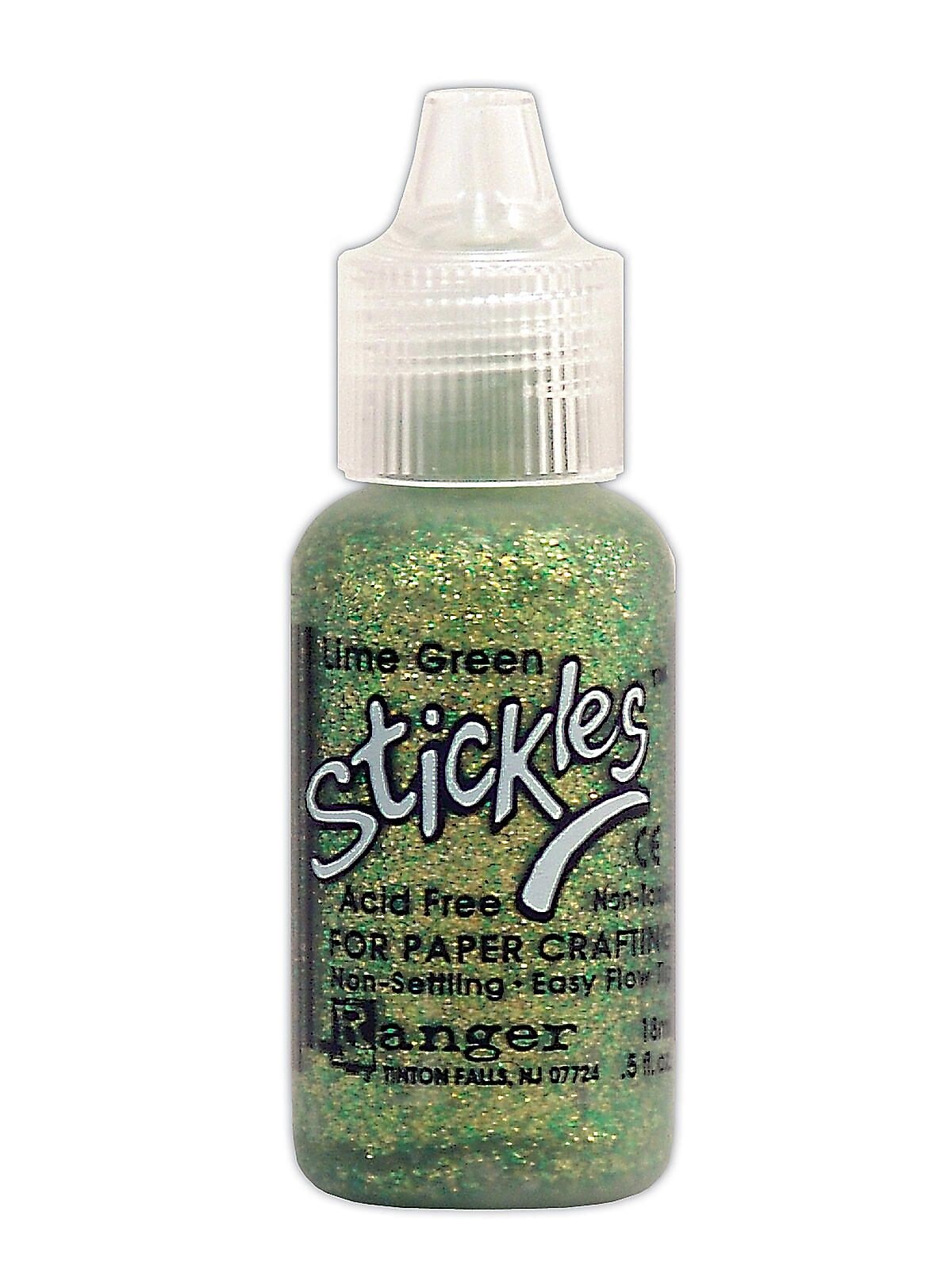 Ranger Stickles Glitter Glue Lime Green 0.5 Oz. Bottle [Pack Of 6]