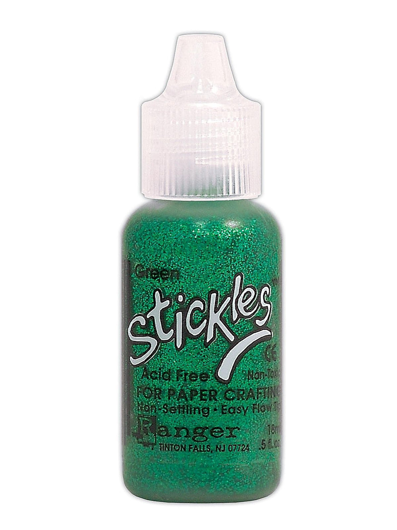 Ranger Stickles Glitter Glue Green 0.5 Oz. Bottle [Pack Of 6]