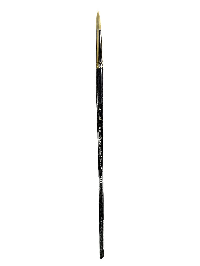 Princeton Series 6300 Synthetic Bristle Acrylic And Oil Brush 6 Round
