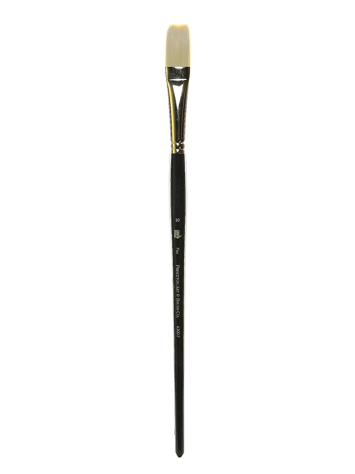 Princeton Series 6300 Synthetic Bristle Acrylic And Oil Brush, 10 Flat (19276)