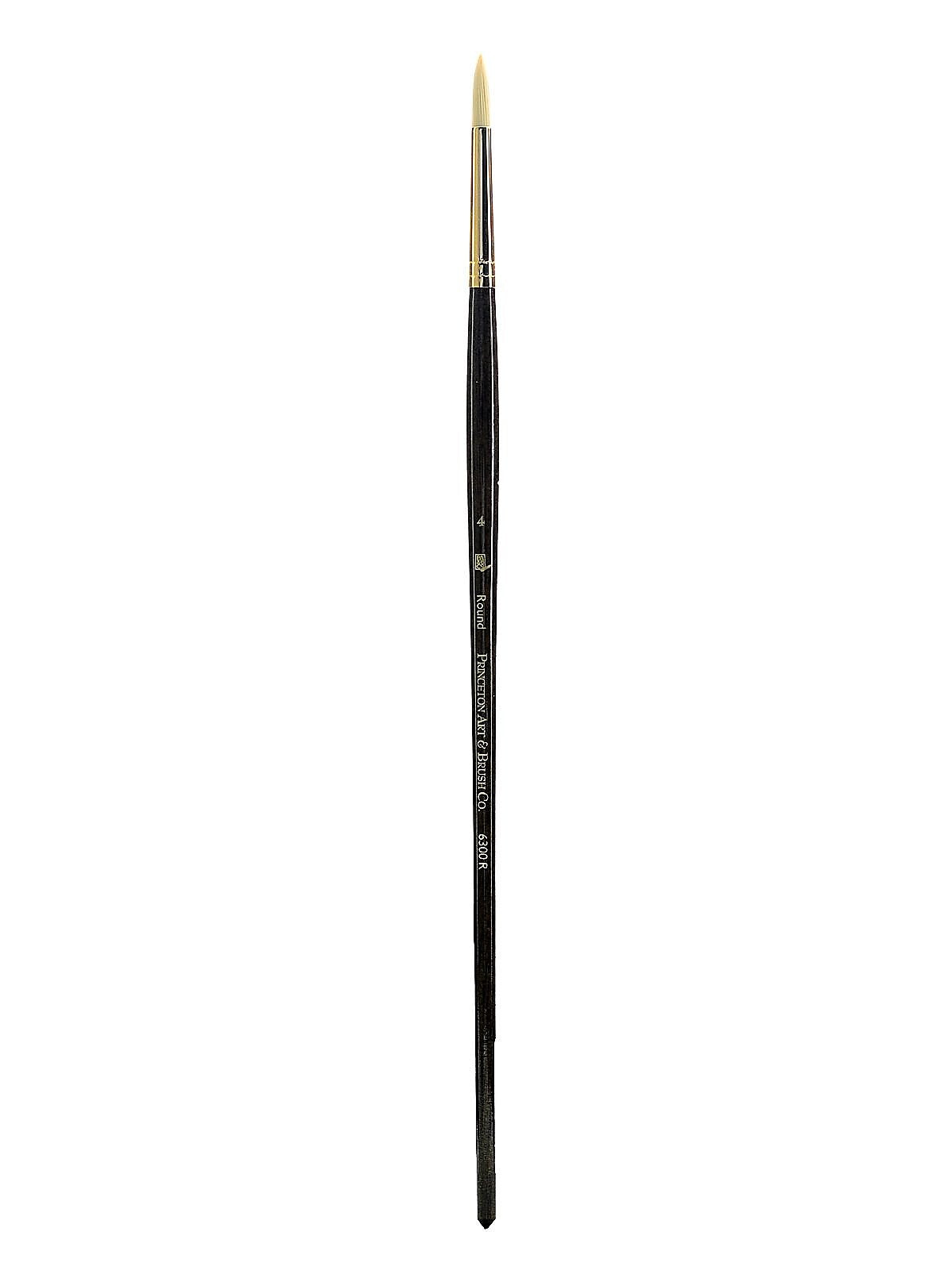 Princeton Series-6300 Synthetic Bristle Acrylic And Oil Brush, 4 Round (20779)