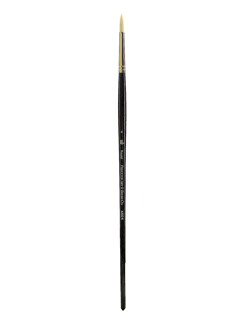 Princeton Series-6300 Synthetic Bristle Acrylic And Oil Brush, 4 Round (20779)