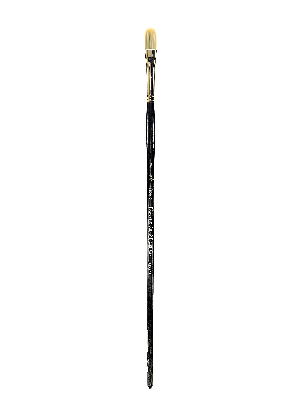 Princeton Series-6300 Synthetic Bristle Acrylic And Oil Brush, 4 Filbert (29162)