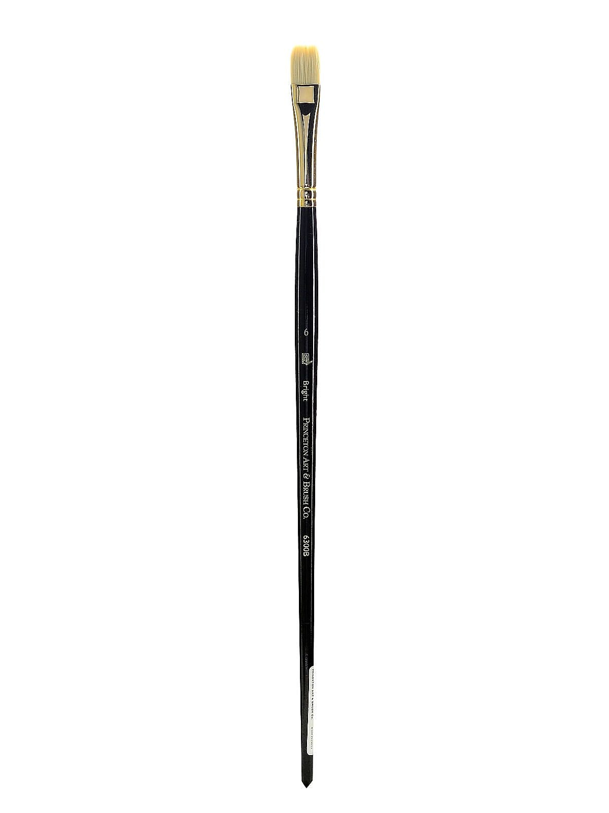 Princeton Series 6300 Synthetic Bristle Acrylic And Oil Brush, 6-Bright (29256)