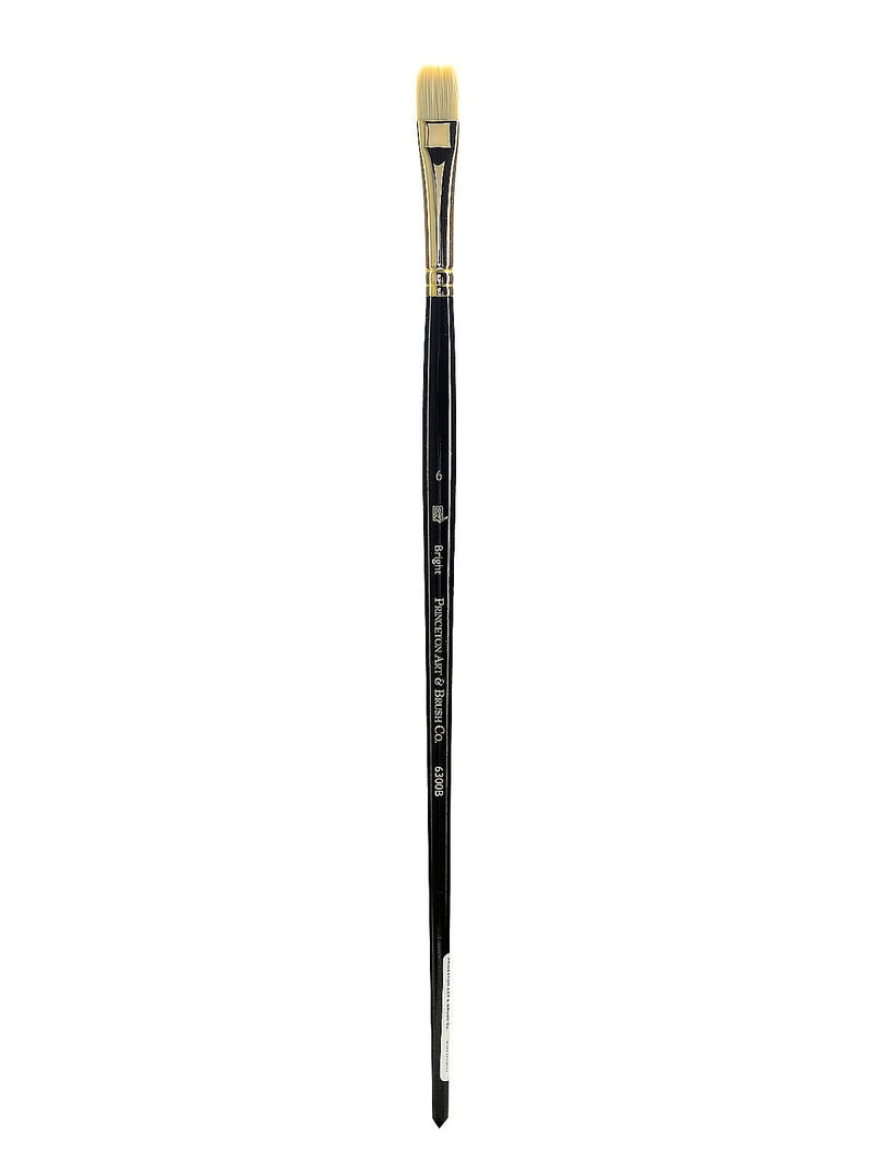 Princeton Series 6300 Synthetic Bristle Acrylic And Oil Brush, 6-Bright (29256)