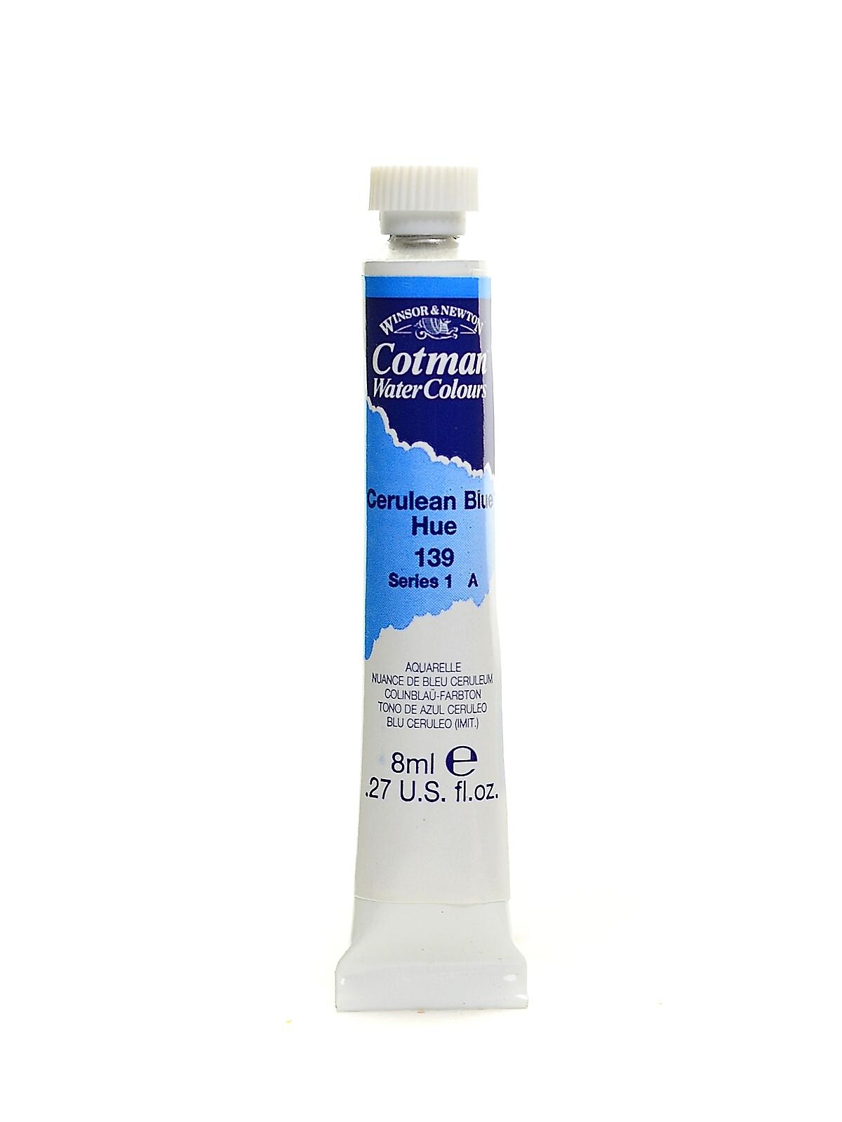 Winsor And Newton Cotman Water Colours, Cerulean Blue Hue No 139, 8Ml, 4/Pack (41953-Pk4)