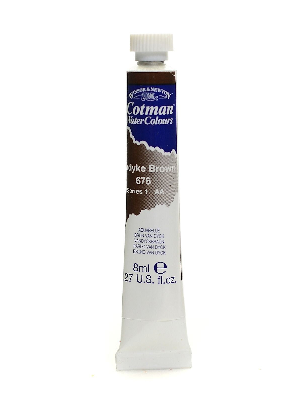 Winsor And Newton Cotman Water Colours, Vandyke Brown 676, 8Ml, 4/Pack (42358-Pk4)