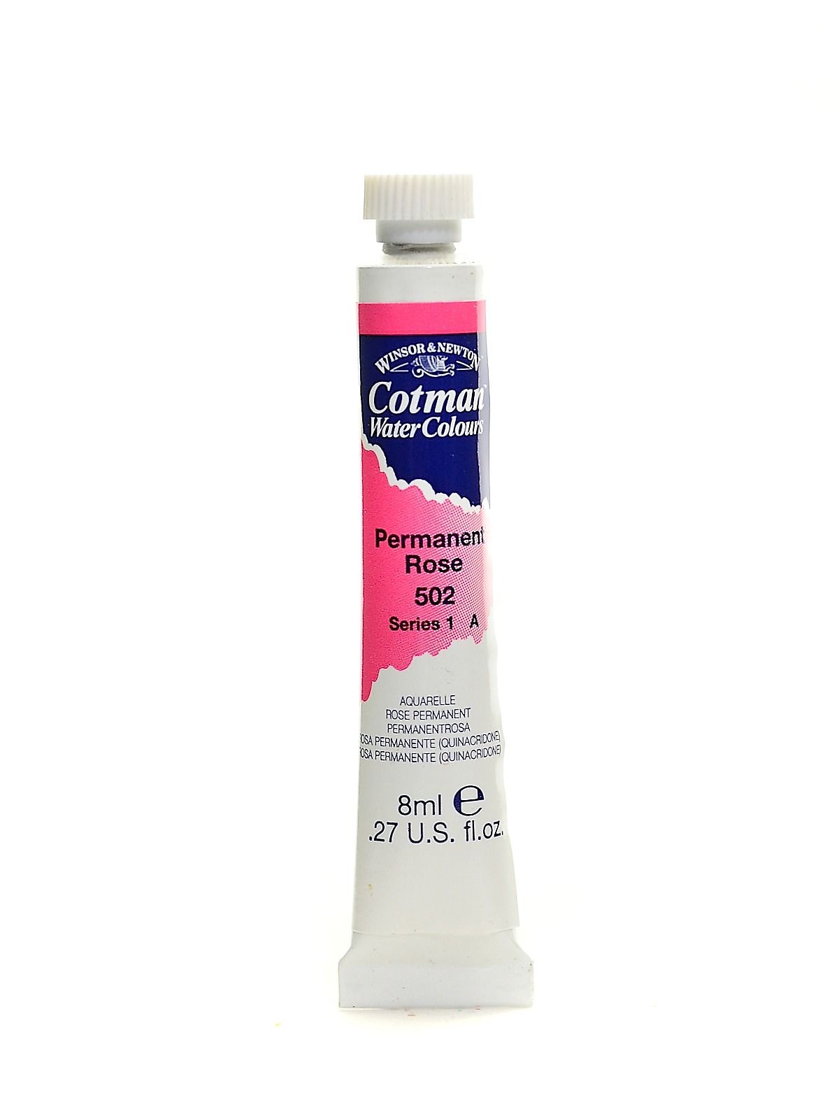Winsor And Newton Cotman Water Colours, Permanent Rose 502, 8Ml, 4/Pack (49132-Pk4)