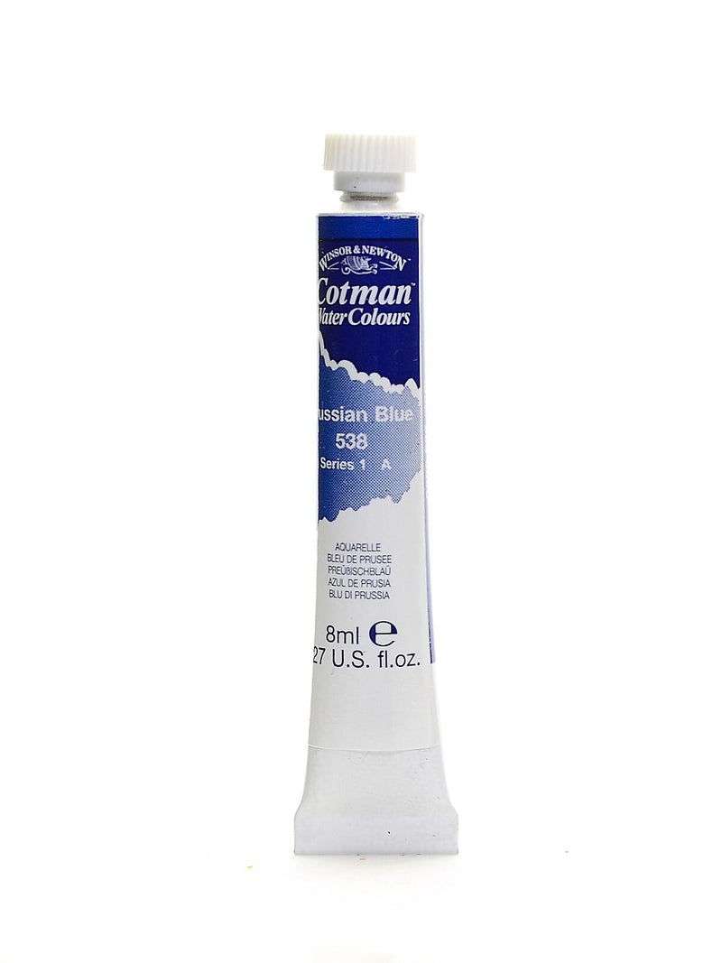Winsor And Newton Cotman Watercolors Prussian Blue 538 8 Ml Pack Of 4 (84067-Pk4)