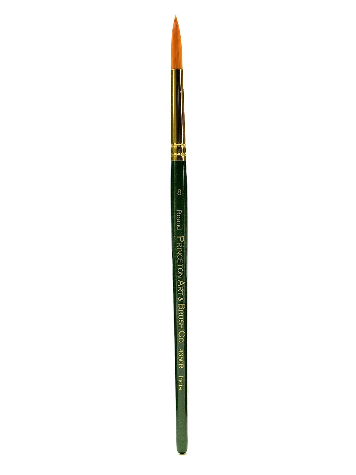 Princeton Series 4350 Synthetic Watercolor And Acrylic Brushes 8 Round (19765)