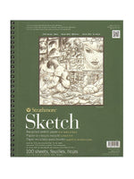 Strathmore 400 Series 11" x 14" Wire Bound Sketch Pad, 100 Sheets/Pad, 2/Pack (40578-PK2)