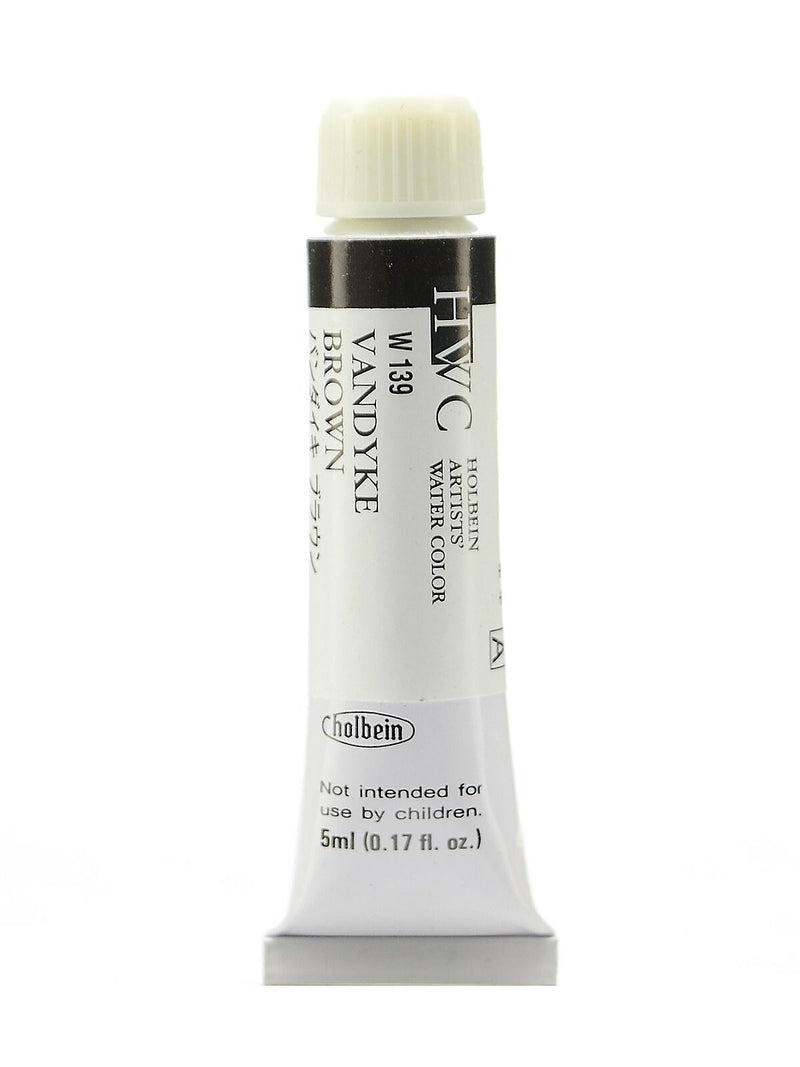 Holbein Artist Watercolor Vandyke, Brown, 5Ml, 2/Pack (97145-Pk2)