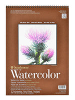 Strathmore 400 Series Watercolor Pad 11 In. X 15 In. Spiral Pad Of 12 [Pack Of 2]