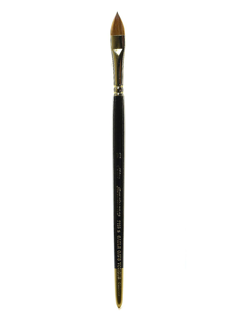 Silver Brush Renaissance Series Brushes Short Handle, 10 Cat's Tongue (11377)