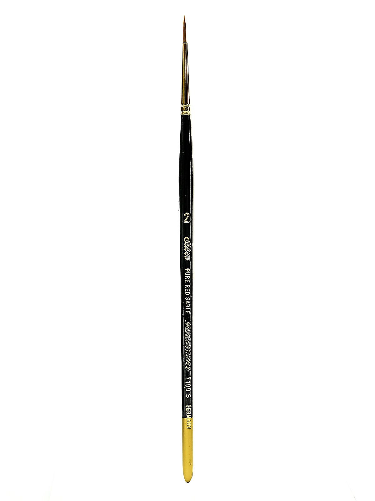 Silver Brush Renaissance Series Brushes Short Handle 2 Round