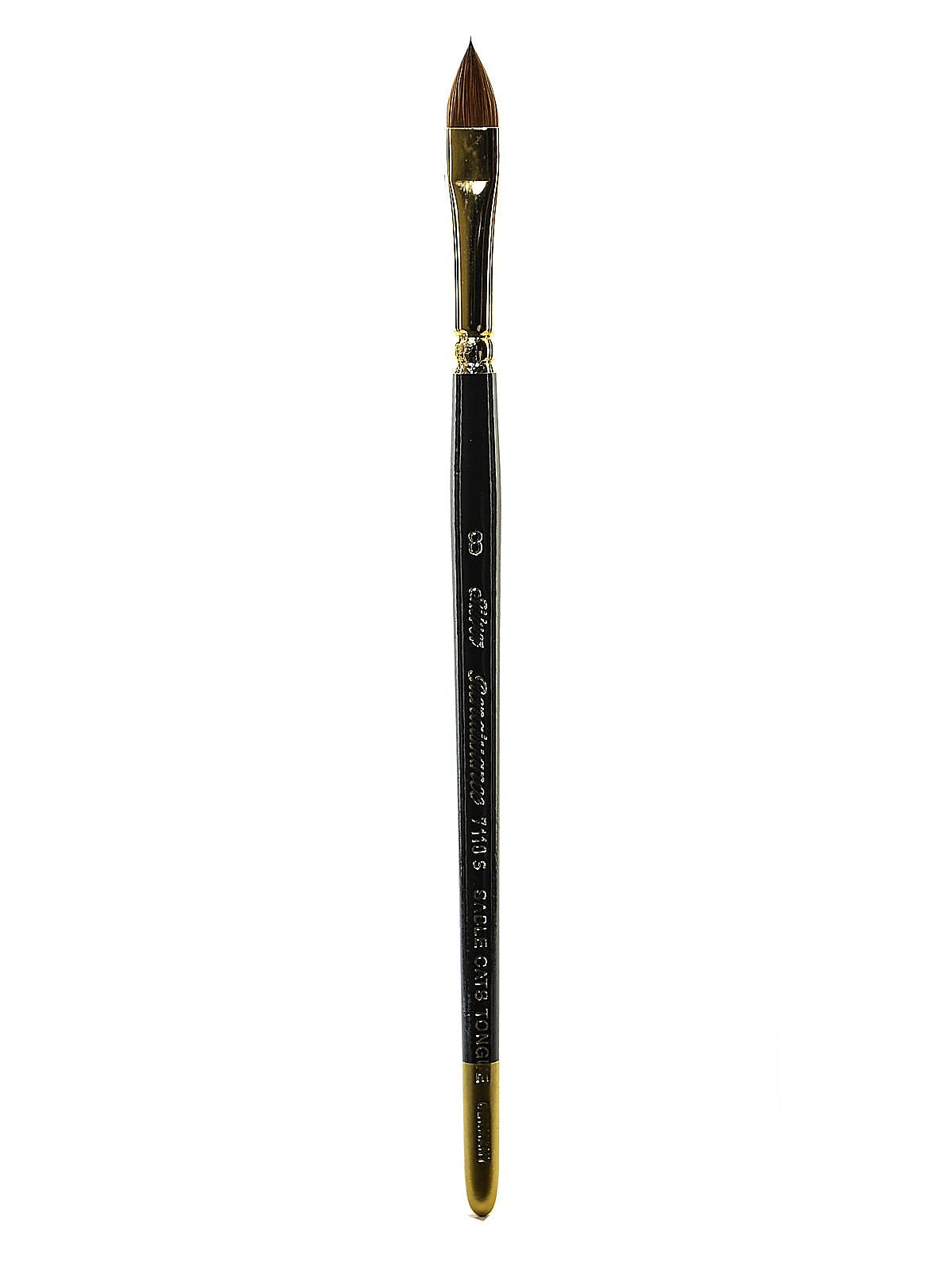 Silver Brush Renaissance Series Brushes, Short Handle 8 Cat's Tongue (53318)