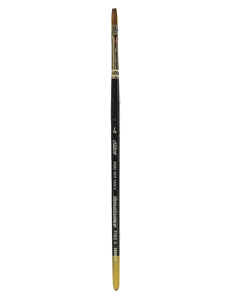 Silver Brush Renaissance Series Brushes Short Handle 4 Bright