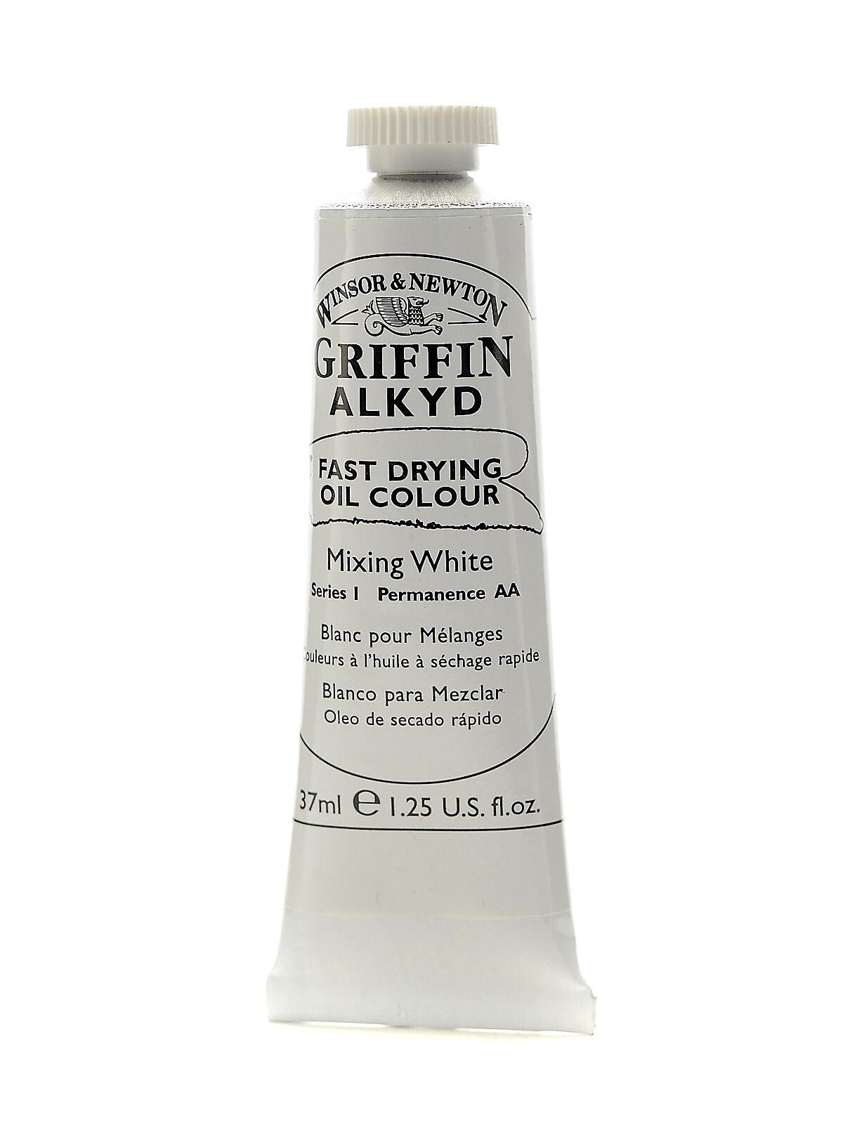 Winsor  And  Newton Griffin Alkyd Oil Colours Mixing White 37 Ml 415 [Pack Of 3]
