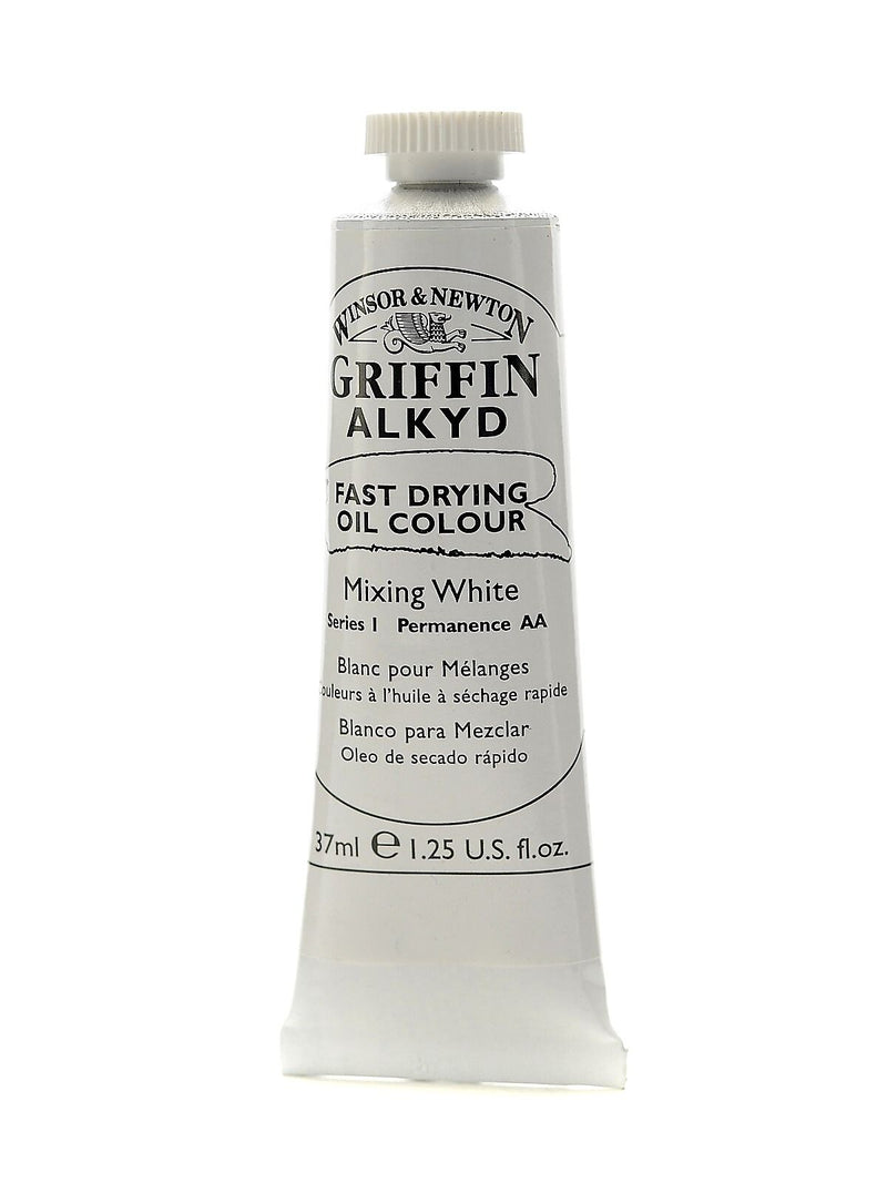 Winsor  And  Newton Griffin Alkyd Oil Colours Mixing White 37 Ml 415 [Pack Of 3]