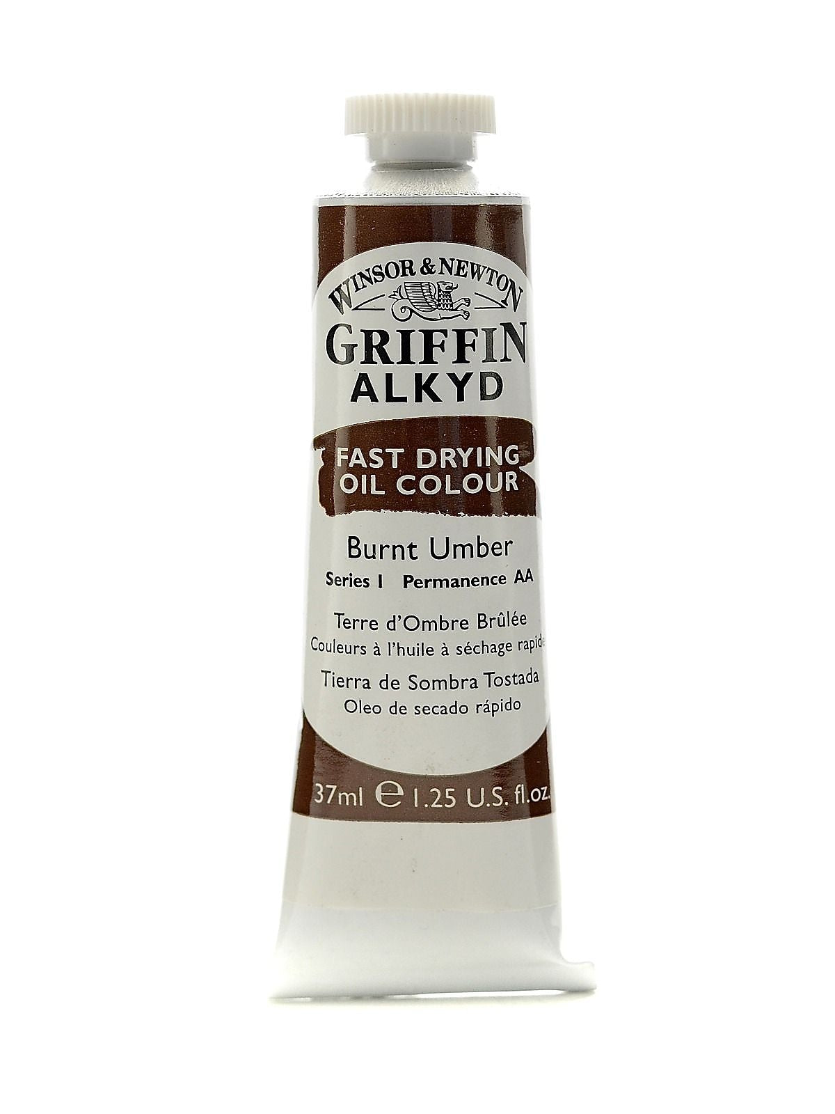 Winsor  And  Newton Griffin Alkyd Oil Colours Burnt Umber 37 Ml 76 [Pack Of 3]