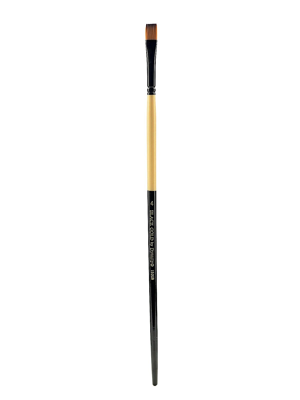 Dynasty Black Gold Series Long-Handled Synthetic Brush, 4, 1526B, Bright (21793)